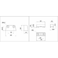Стяжка трапециевидная белая (стяжка+пластик+1винт) (уп/1тыс.шт) AKS 58311