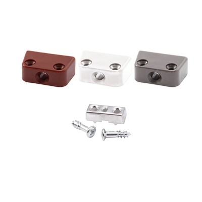 Стяжка трапециевидная белая (стяжка+пластик+1винт) (уп/1тыс.шт) AKS 58311