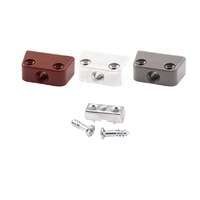 Стяжка трапециевидная белая (стяжка+пластик+1винт) (уп/1тыс.шт) AKS 58311