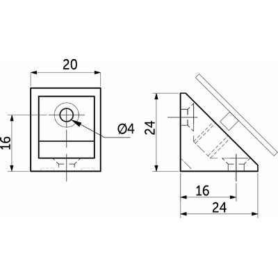 Уголок пластиковый одинарный с крышкой отдельно венге -38- (1уп.100шт.) AKS 15500