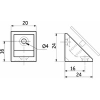 Уголок пластиковый одинарный с крышкой отдельно венге -38- (1уп.100шт.) AKS 15500