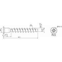 Винт Конфирмат 7*50мм PZ (2500 шт./кор) AKS 70223