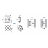 Соединитель для панелей кнопочный внутренний d25 SISO (уп/100шт) AKS 104464