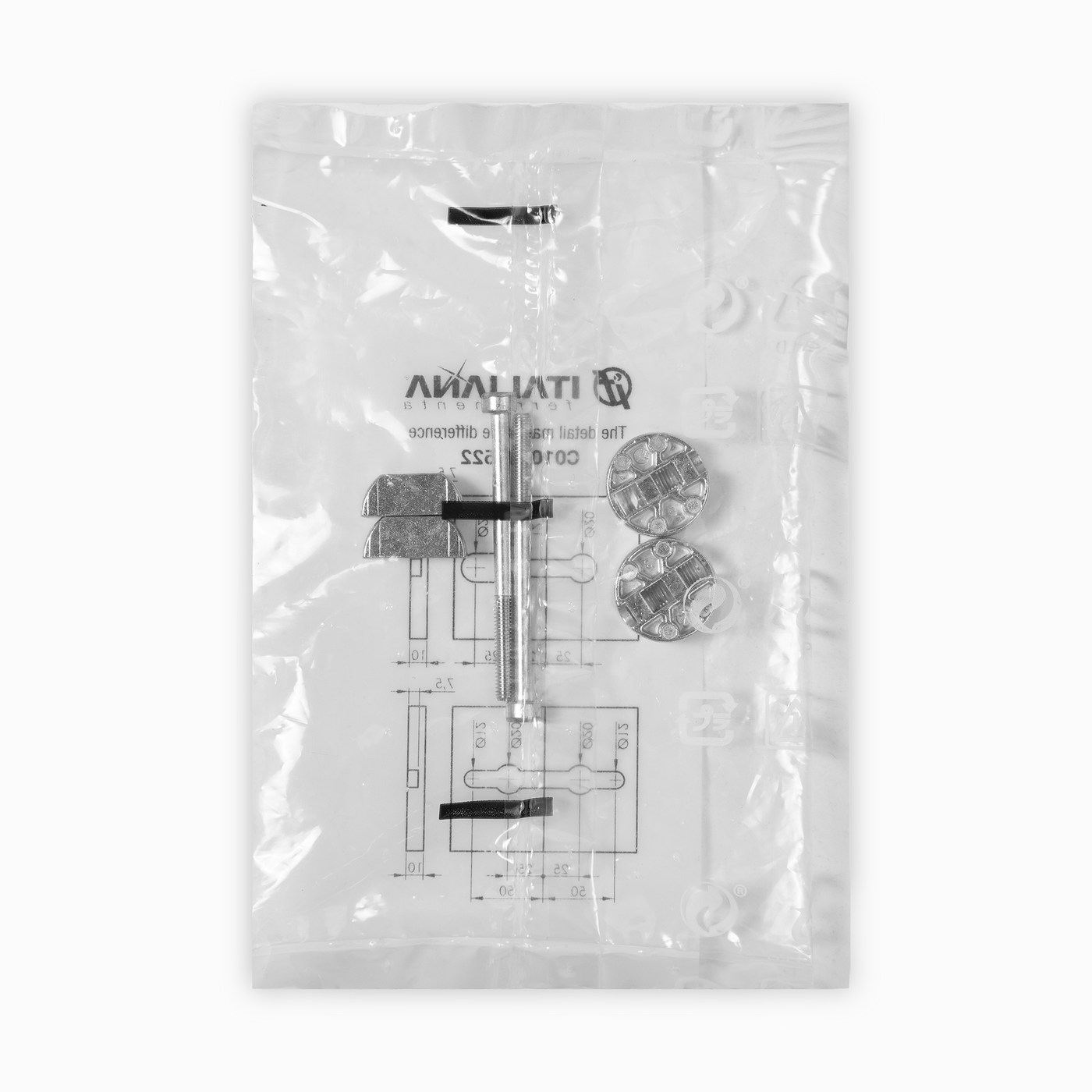 Стяжка для компакт плиты K TOP (1 к-т2стяжки+2винта+2 ответные планки) AKS 111176