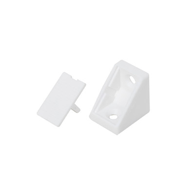 Уголок пластиковый одинарный P белый (01), (уп/100шт) РП 16122