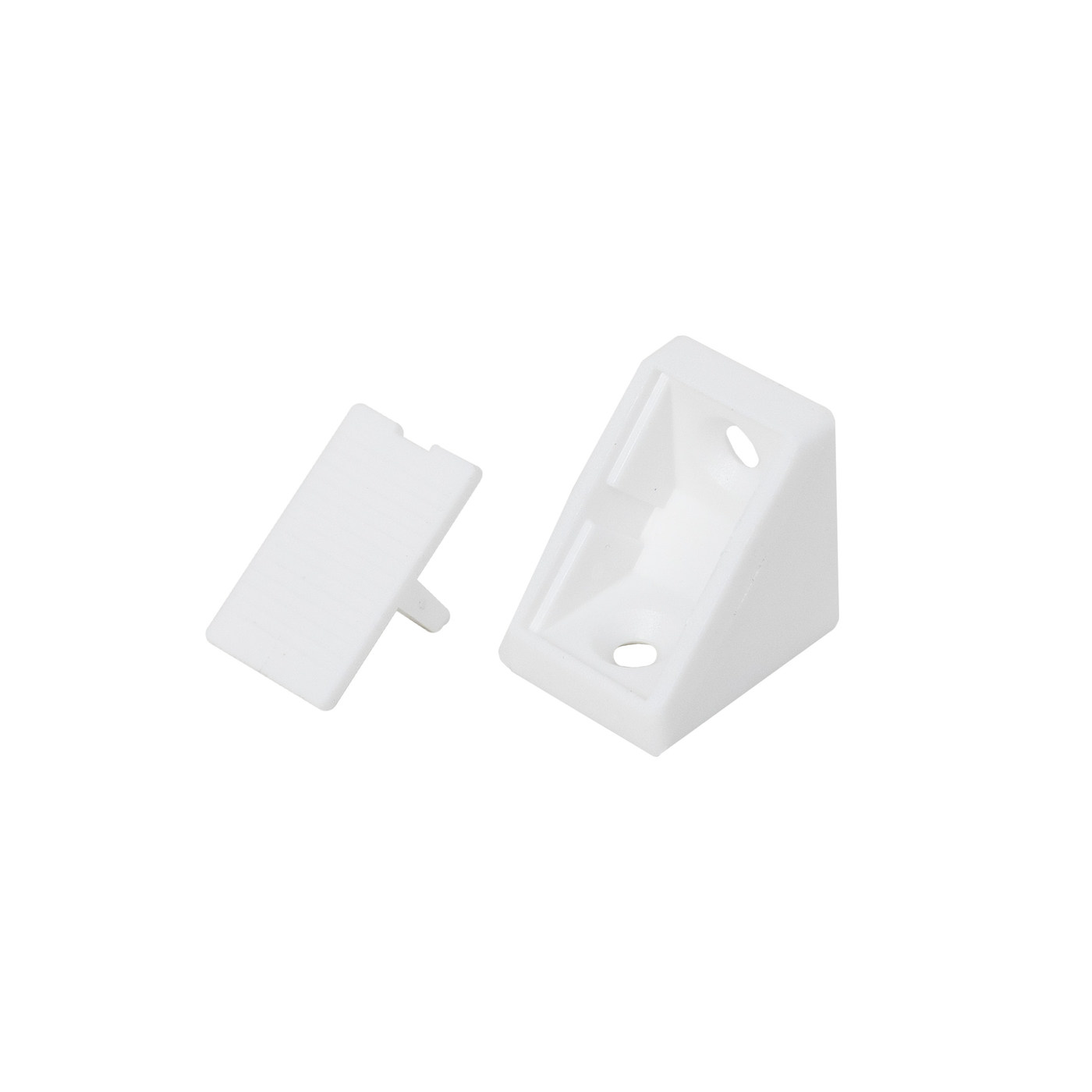 Уголок пластиковый одинарный P белый (01), (уп/100шт) РП 16122