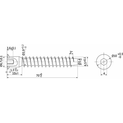 Винт Конфирмат 7*70мм (1500 шт./кор) AKS 103263 (стар.арт. 21947)