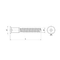 Винт Конфирмат 7*50 (уп20 шт) AKS 39314