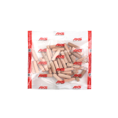 Шкант деревянный 8*40 береза (1уп50 шт)  AKS 47059