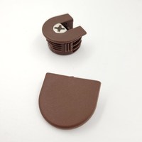 Заглушка пластиковая для эксцентрика усиленного D20мм EVA RAFIX, коричневый (уп500 шт) 4189