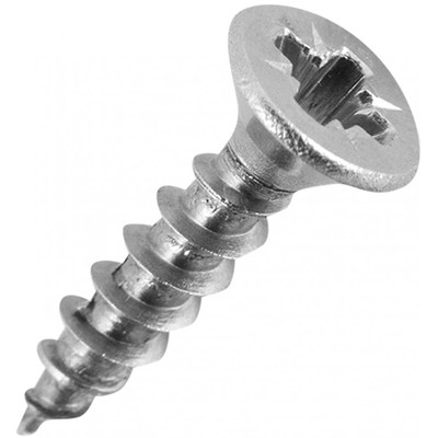 Саморез универсальный 3,5х16мм с потайной головкой, крест, Цинк белый (3800шт) МФ