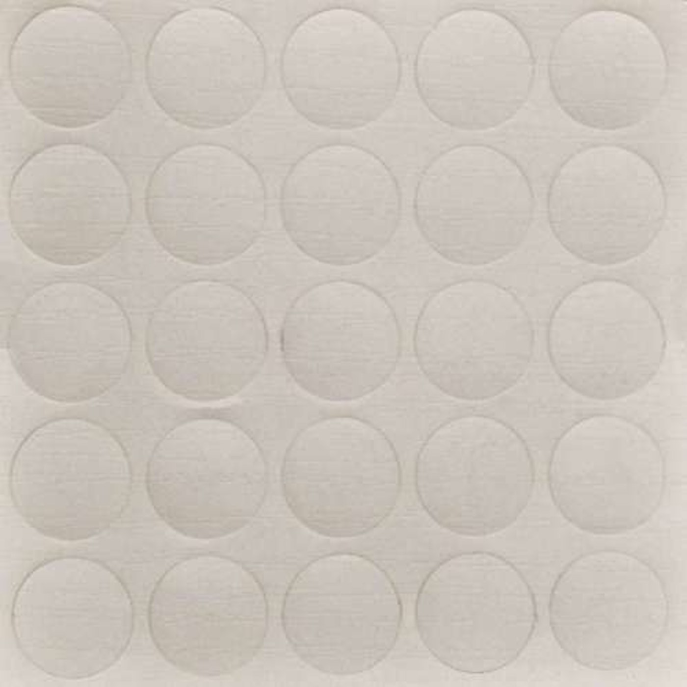 Заглушка самоклеящаяся d.14мм, по 25 штук на листе, цвет белый премиум 14.319