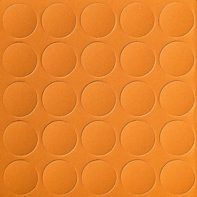 Заглушка самоклеящаяся d.14мм, по 25 штук на листе, цвет оранжевый 14.065