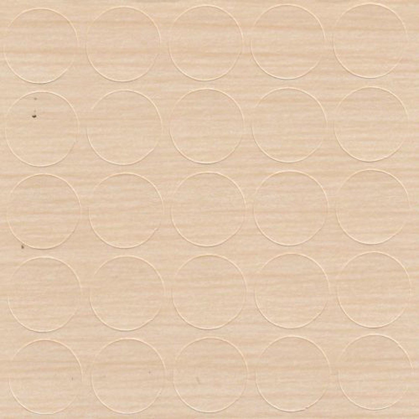 Заглушка самоклеящаяся d.14мм, по 25 штук на листе, цвет береза майнау 14.330