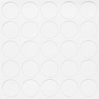 Заглушка самоклеящаяся d.14мм, по 25 штук на листе, цвет белый глянец 14.321