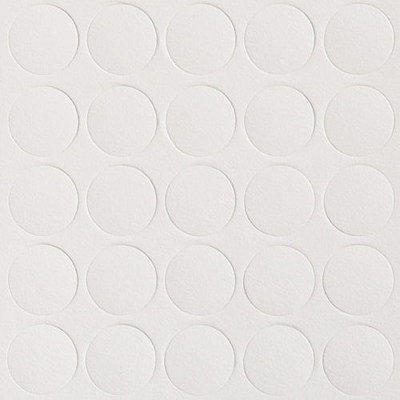 Заглушка самоклеящаяся d.14мм, по 25 штук на листе, цвет белый ягненок 14.322