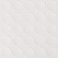 Заглушка самоклеящаяся d.14мм, по 25 штук на листе, цвет белый ягненок 14.322