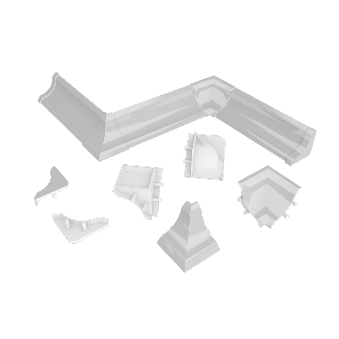 Комплект заглушек Белый блеск № LB15-6056