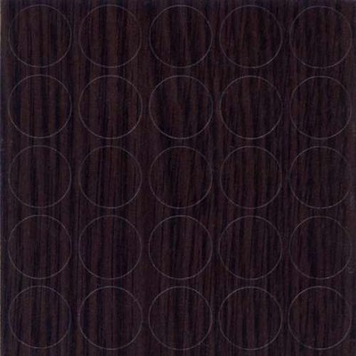 Заглушка самоклеящаяся d.20мм, по 28 штук на листе, цвет каштан венге 20.409