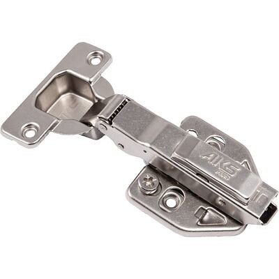 Петля накладная 09 с 3D-регулировкой, с доводчиком, с накладками, clipon AKS PLUS 66234