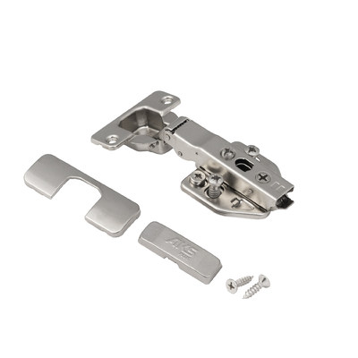 Петля накладная 48мм h3 с 3D, с доводчиком, с накладками, clipon AKS PLUS 104660 (нов.арт.113400)