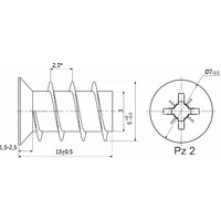 Шуруп EURO ES 5,0*13 (1уп.10тыс.шт.) AKS 70232