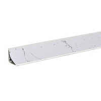Плинтус Мрамор марквина белый 3м № LB15-6156