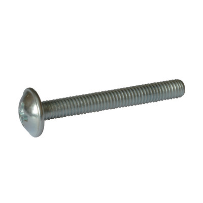 Винт М4*35мм (5кг1500шт) с полукруглой головкой крест. цинк белый МФ