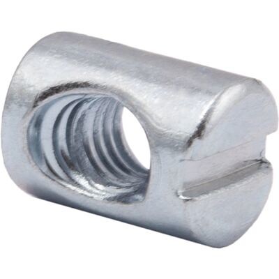 Гайка круглая симметричная М6*10*13, белый цинк (1 уп.1тыс.шт/4тыс.шт.) AKS 52753