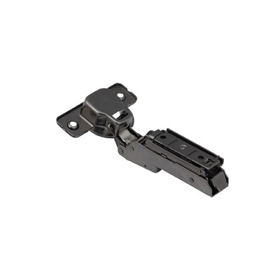 Петля полунакладная 08 с дов-ом 45мм,h0 clip-on 3D BLACK узкая планка(накладка+шурупы)AKS PLUS 80556