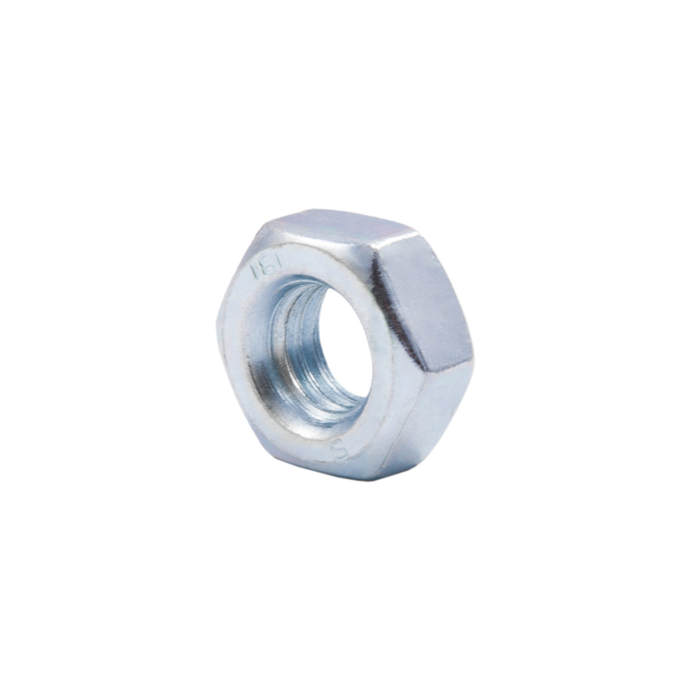 Гайка шестигранная М8, белый цинк (уп20 шт) AKS 87146