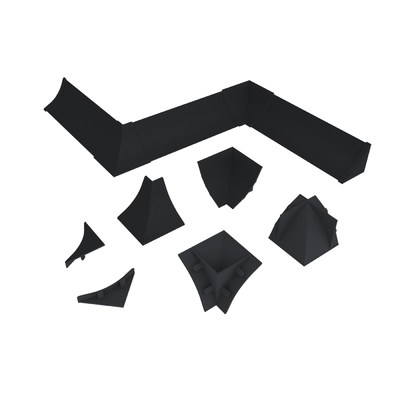 Комплект заглушек Гранит темный № LB23-639