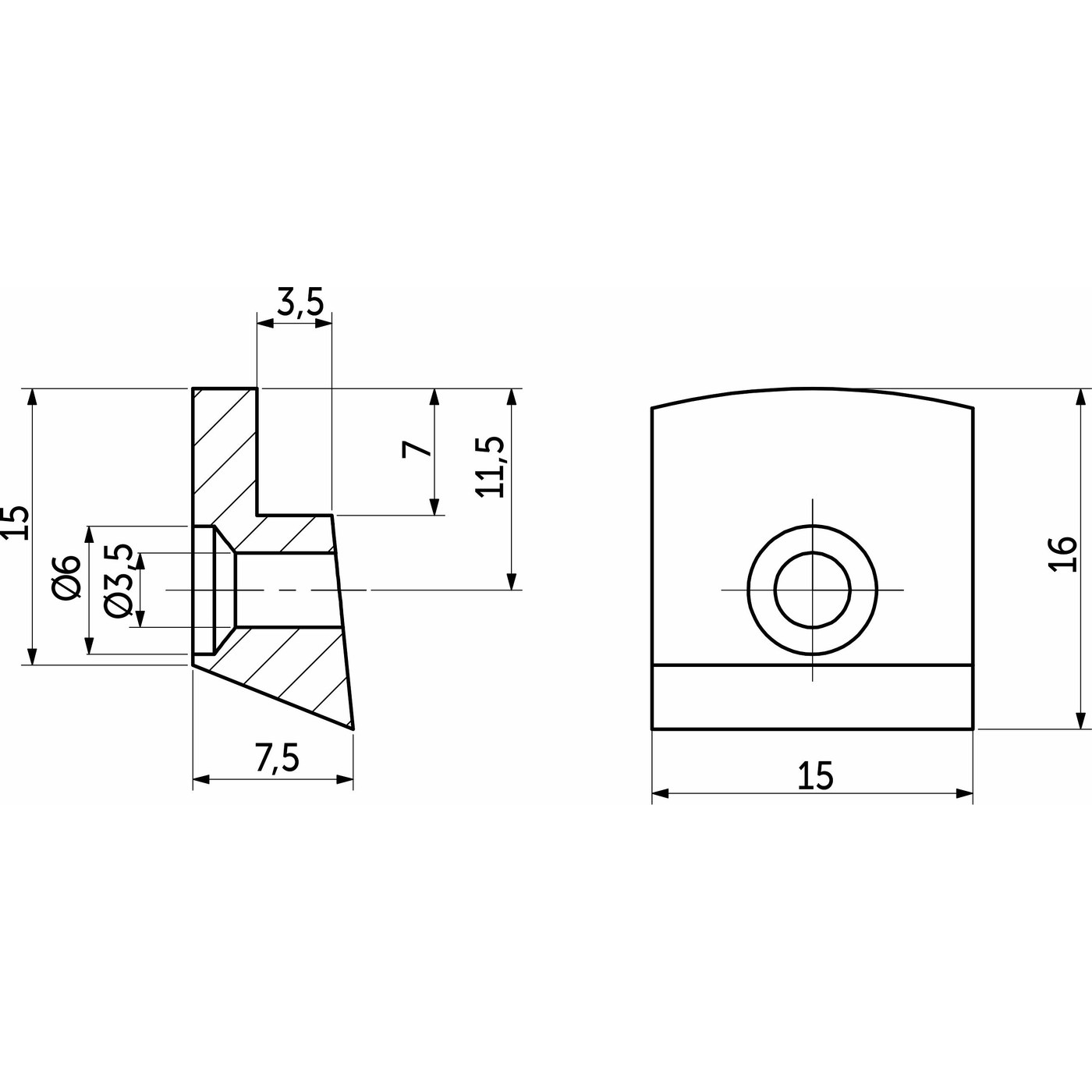 Стеклозажим прозрачный (1уп. 1тыс.шт) AKS 23035