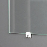 Стеклозажим пластиовый белый (1уп.10шт) AKS 39334