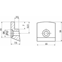 Стеклозажим пластик. прозрачный (1уп.10шт) AKS 39338