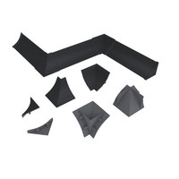 Комплект заглушек Алюминий сатин № LB23-611