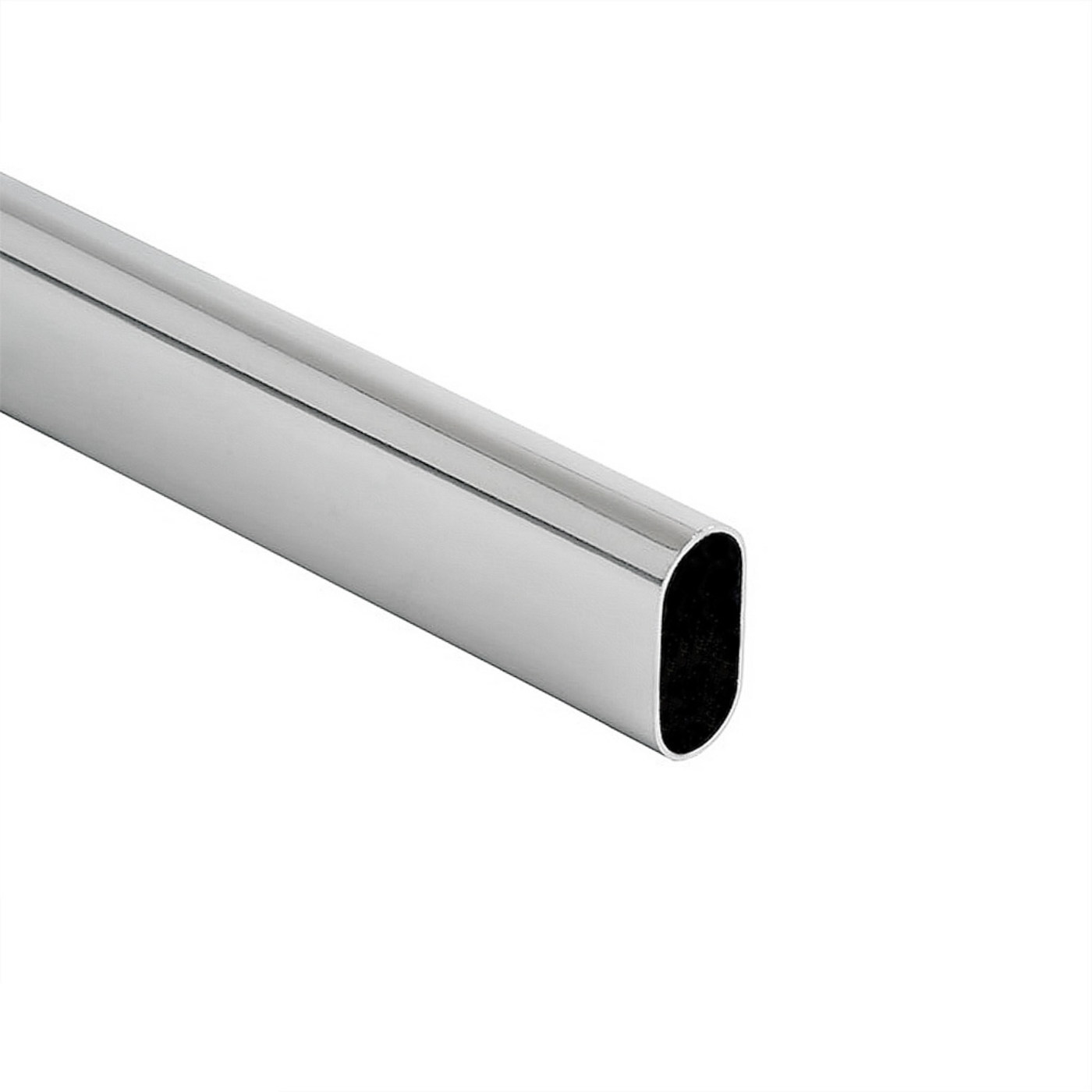 Труба овальная L-3000 (30*15*0.5) Хром вес. 0,81 кг. AKS 77858