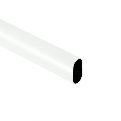 Труба овальная L-3000 (30*15*) белая AKS 14066