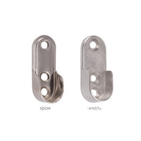 Штангодержатель для овальной трубы 15*30, черный AKS 57974