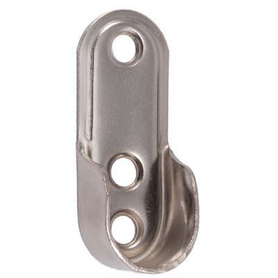 Штангодержатель для овальной трубы 15*30 (сталь), никель AKS 22710