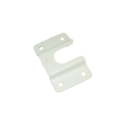 Держатель трубы овальной (плоский), белый AKS 14067