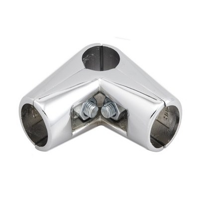 Соединитель 3-х труб d25 (579) угловой, черный AKS 112433