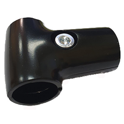 Соединитель Т-образный двух труб, d25мм, не регулируемый, черный C212/BL ПАРТНЕР