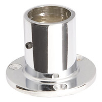 510Е Крепление (розетка) высокое трубы d25мм, хром AKS 14301