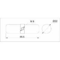 5045 Соединитель 2-х труб d25  с кольцом внутренний торцевой, вакуум AKS 104587