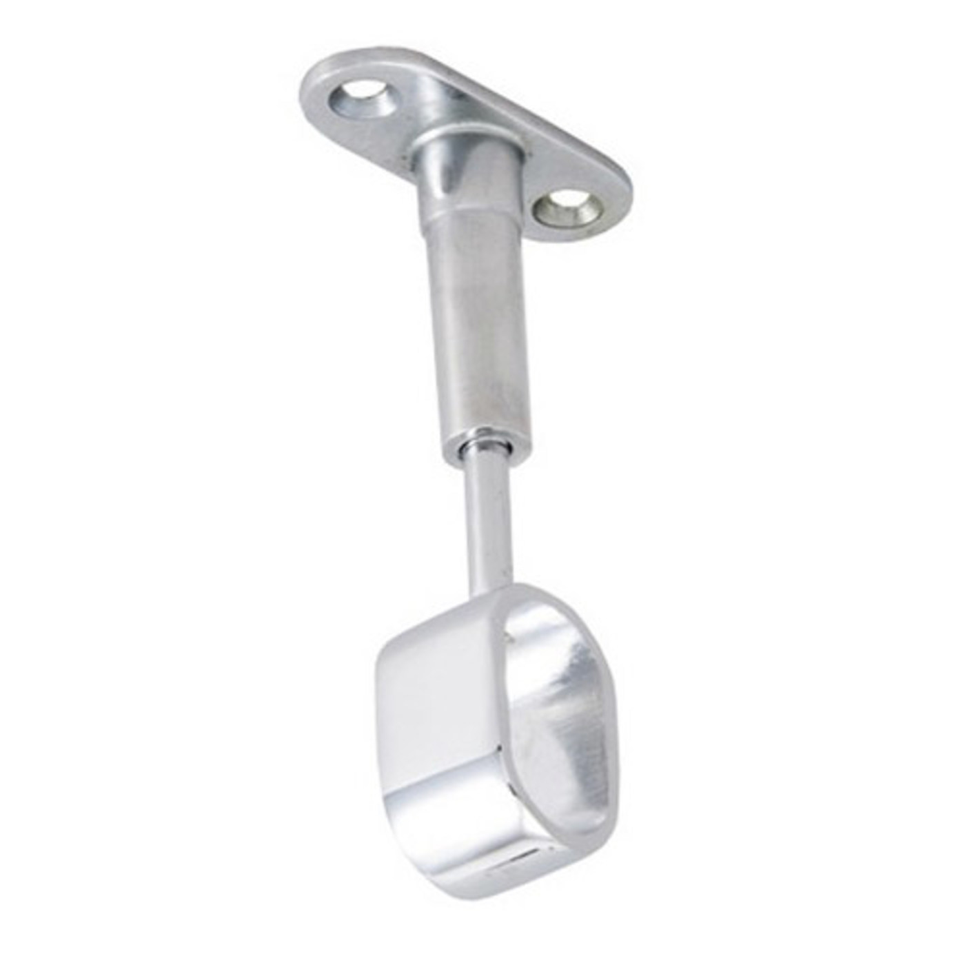 935 Держатель дистанционный проходной трубы овальной 30*15 регулируемый, хром AKS 20456