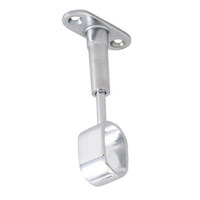 935 Держатель дистанционный проходной трубы овальной 30*15 регулируемый, хром AKS 20456