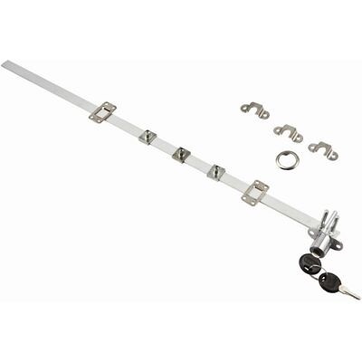 Замок меб. центральный 288/800, (замок - 1, Крепления - 1, Планка крепления замка - 1) AKS