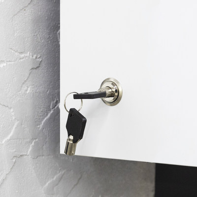 Замок мебельный 138 с тубулярным ключом (круглым) ключом AKS 79166