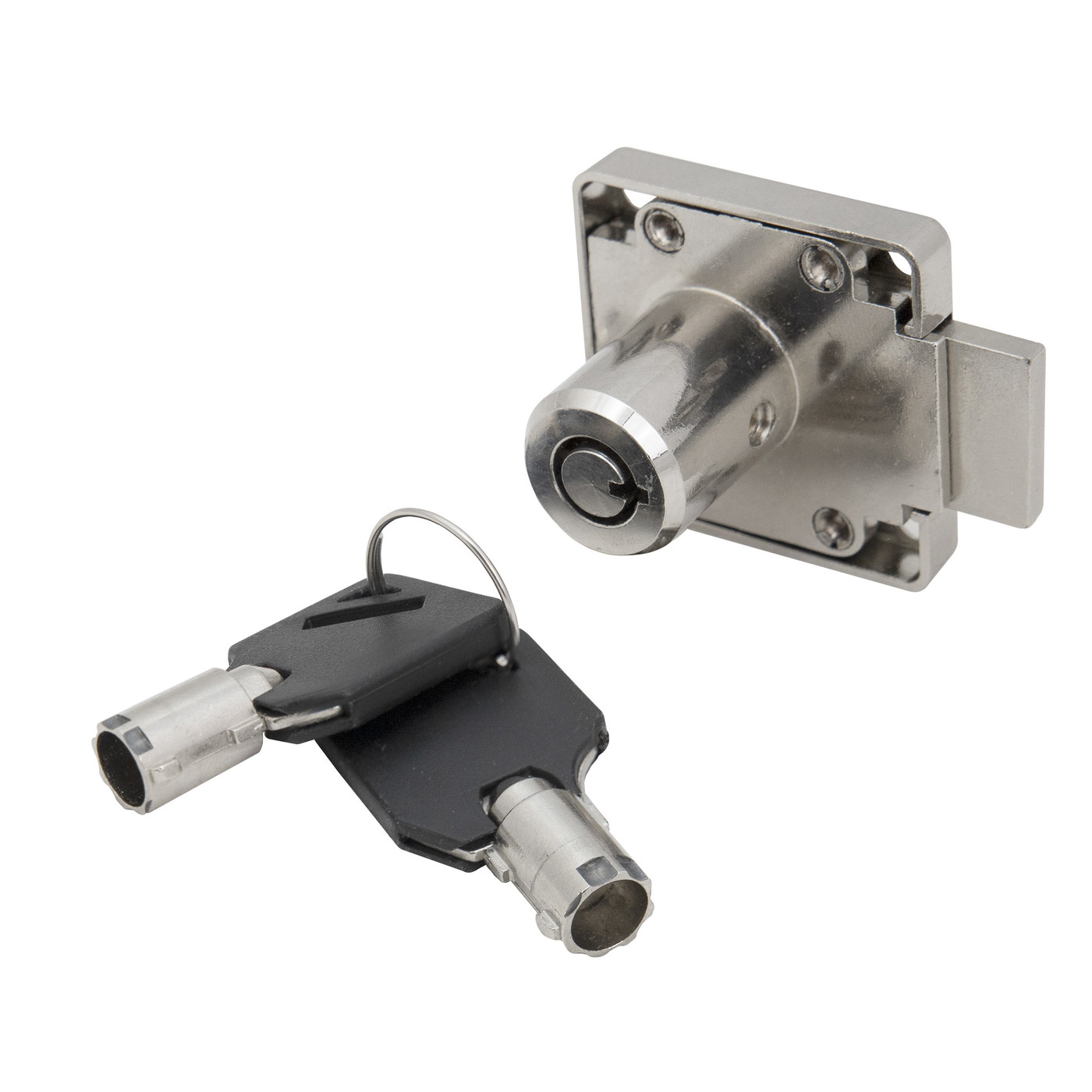 Замок мебельный 138 с тубулярным ключом (круглым) ключом AKS 79166